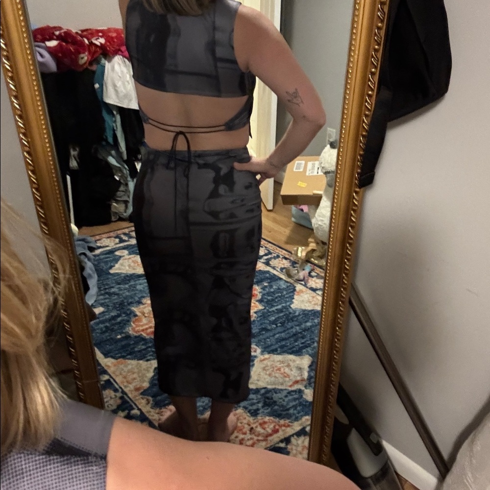 Gray Women's Skirt Set - Picture 2 of 2